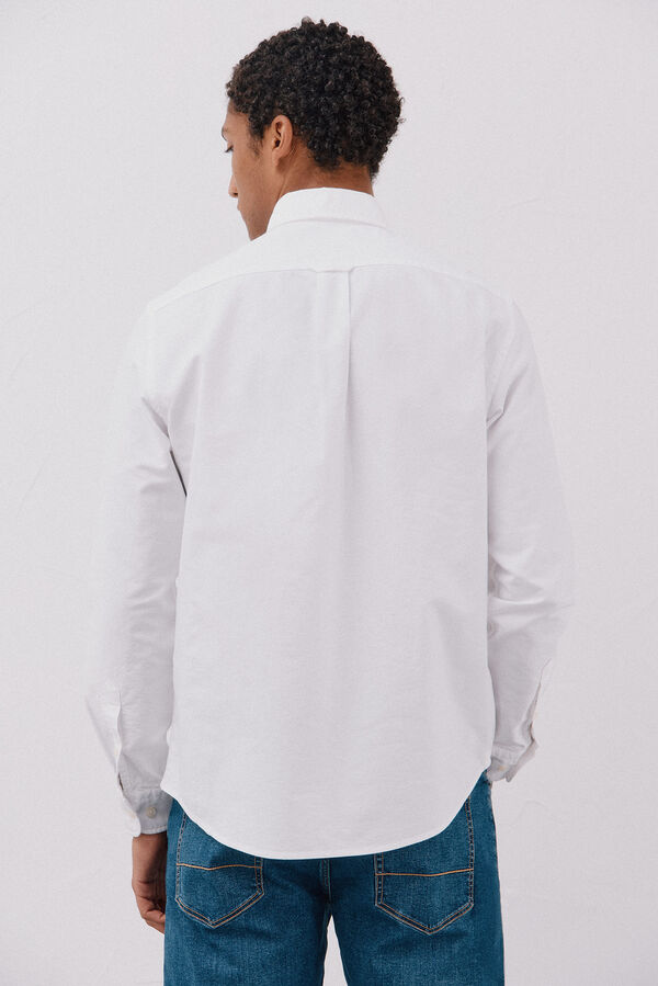 Cortefiel Camisa oxford lisa Blanco