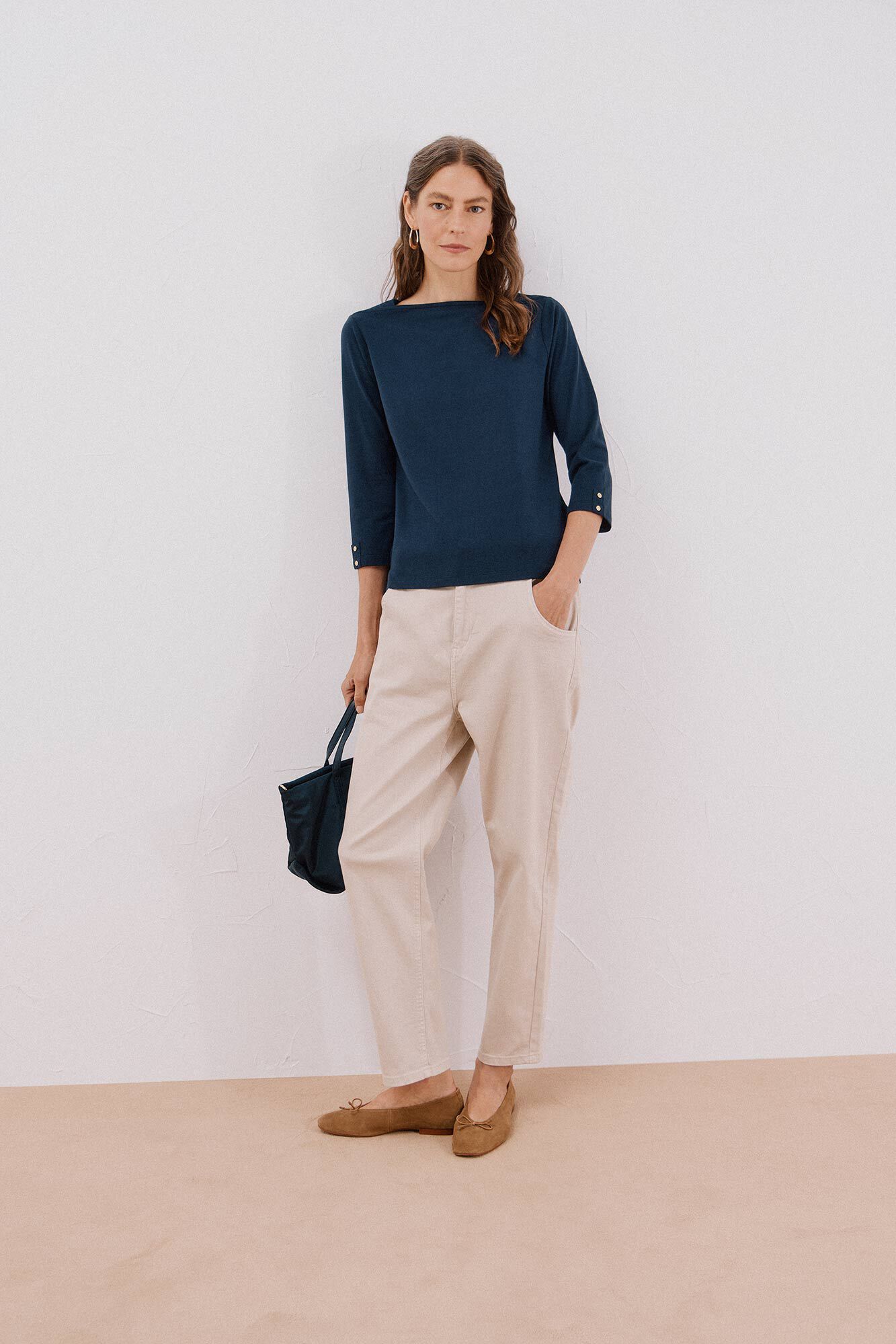 Cortefiel Playera de algod&oacute;n