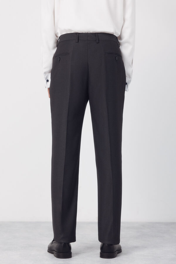 Cortefiel Pantal&oacute;n traje estructura Serie XXI Gris oscuro