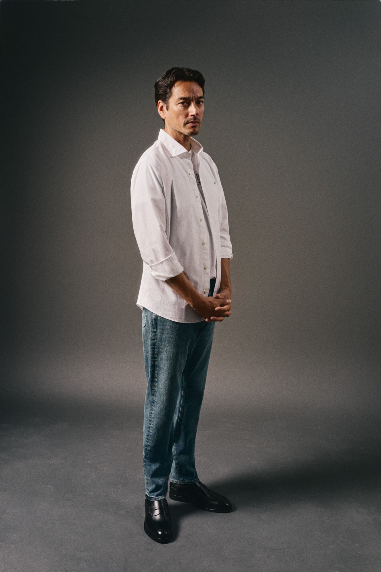 OOTO Camisa lisa popel&iacute;n