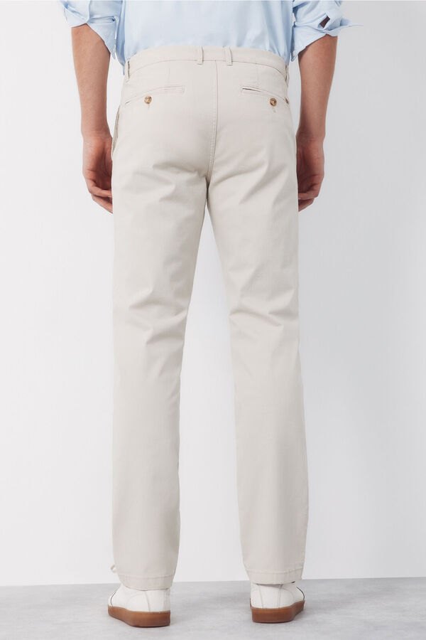 Cortefiel Pantal&oacute;n chino slim fit Beige