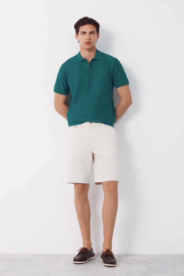 Cortefiel Polo estructura Verde