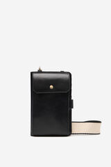 Cortefiel Portacelular cartera liso Negro