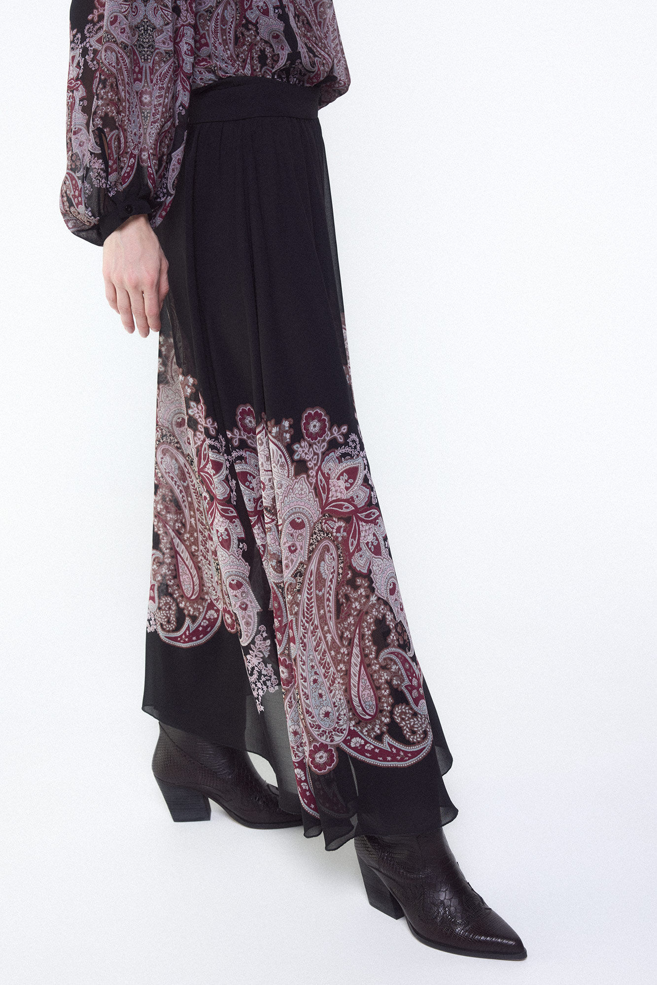 Slowlove Falda con estampado posicionado