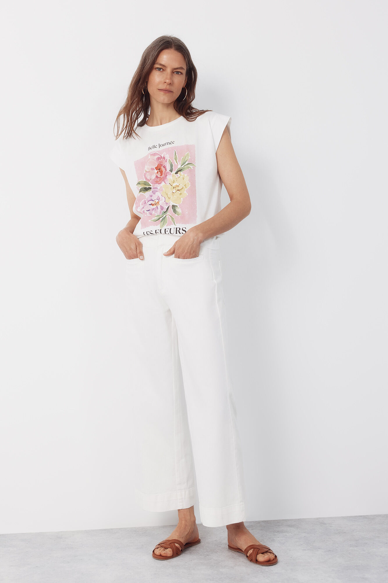 Cortefiel Playera estampada