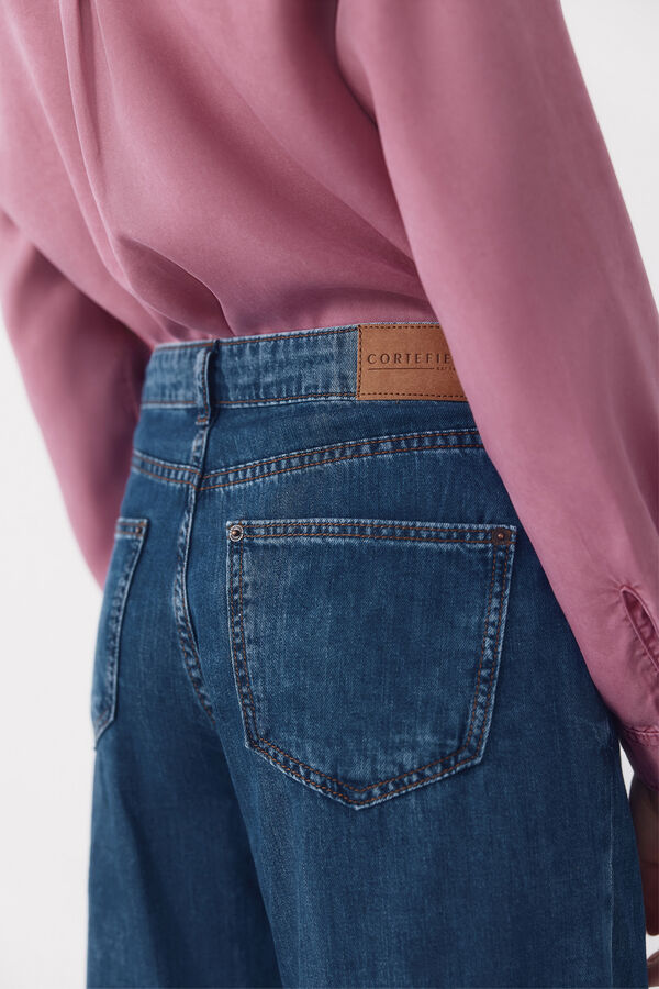 Cortefiel Jeans palazzo largos Azul
