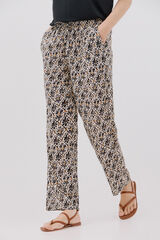Cortefiel Pantal&oacute;n fluido estampado Multicolor