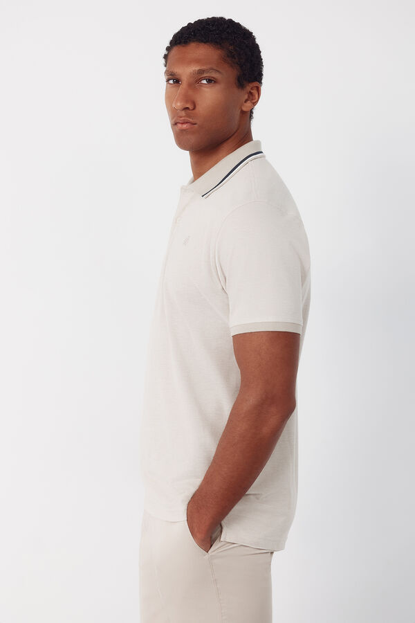Cortefiel Polo oxford Beige