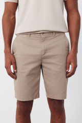 Cortefiel Bermuda chino regular print Beige