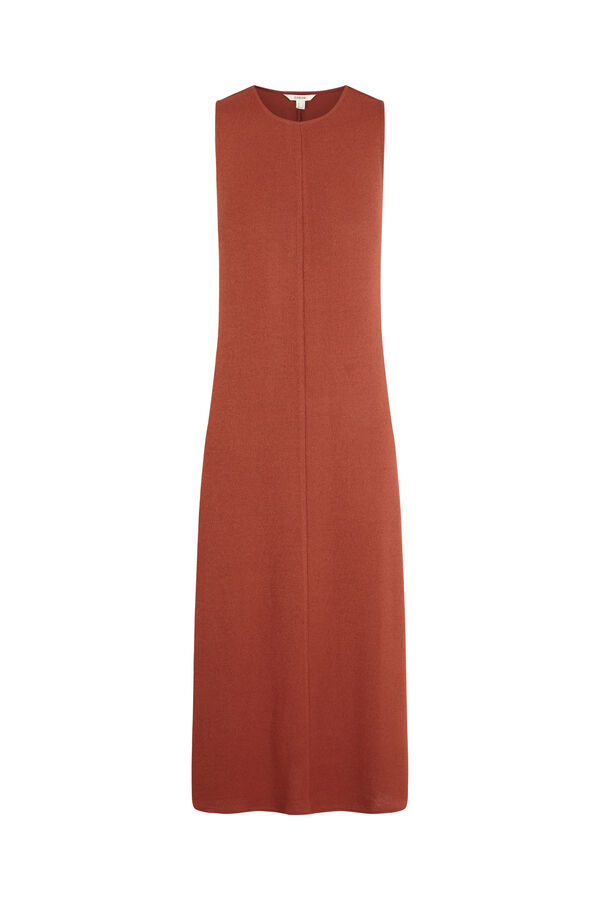 Slowlove Vestido b&aacute;sico con estructura Marr&oacute;n