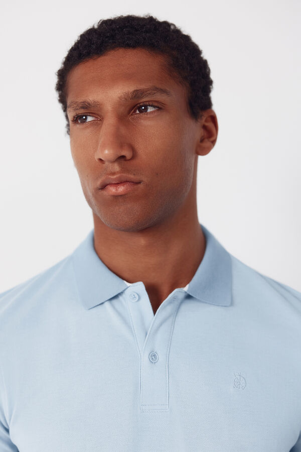 Cortefiel Polo piqu&eacute; Azul