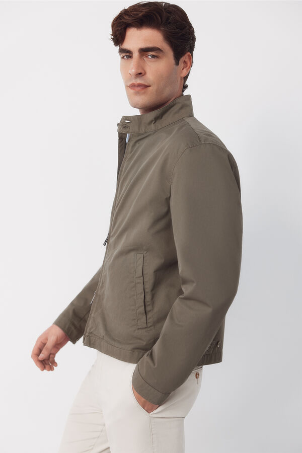 Cortefiel Cazadora ligera casual Kaki