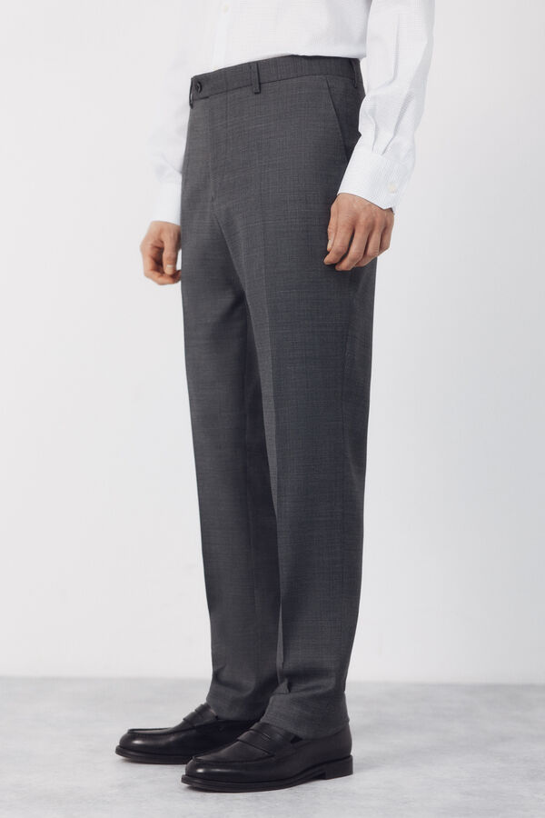 Cortefiel Pantal&oacute;n traje dynamic estructura gris Gris oscuro