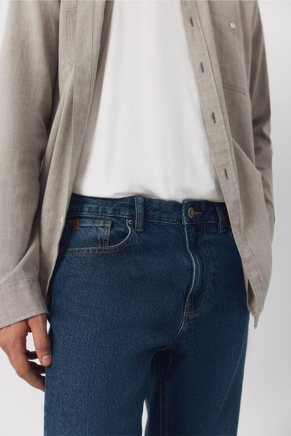 Cortefiel Pantal&oacute;n vaquero straight fit Azul