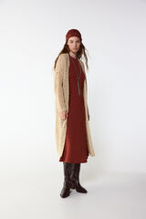 Slowlove C&aacute;rdigan con cinta Marfil