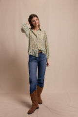 Slowlove Camisa estampada Estampado blanco