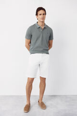 Cortefiel Bermuda chino ligero Blanco