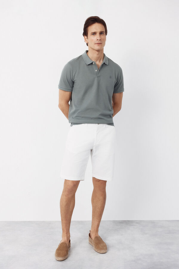 Cortefiel Bermuda chino ligero Blanco