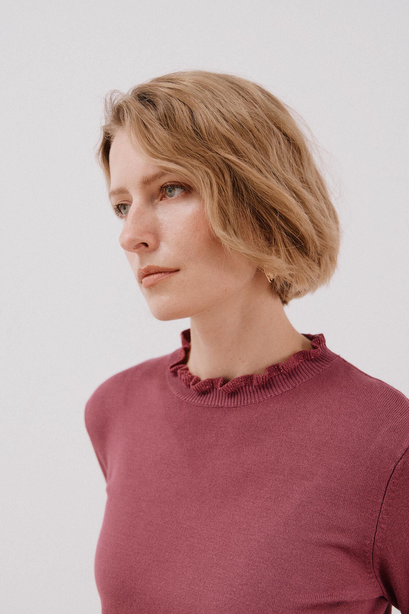 Cortefiel Chaleco de tejido calado