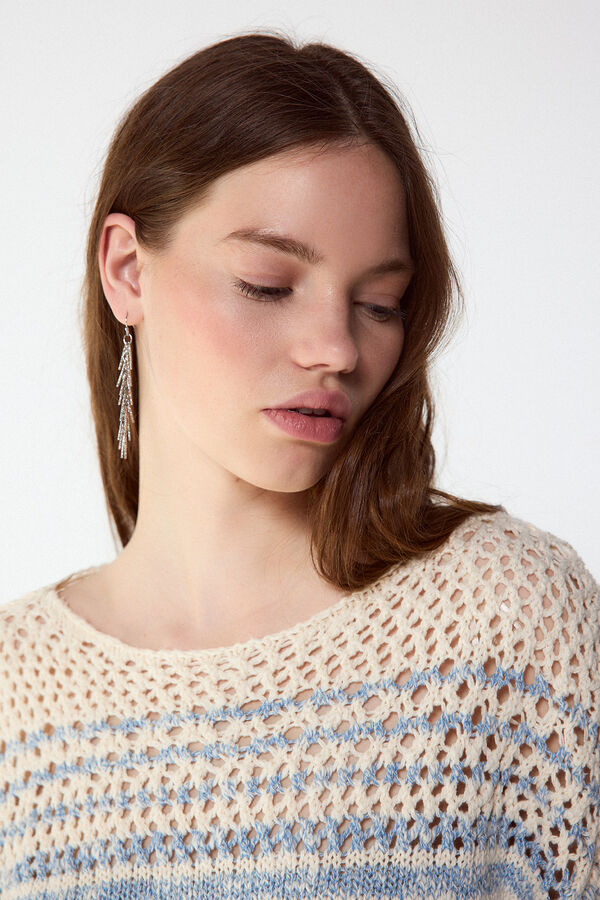 Slowlove Su&eacute;ter de punto con efecto degradado Azul