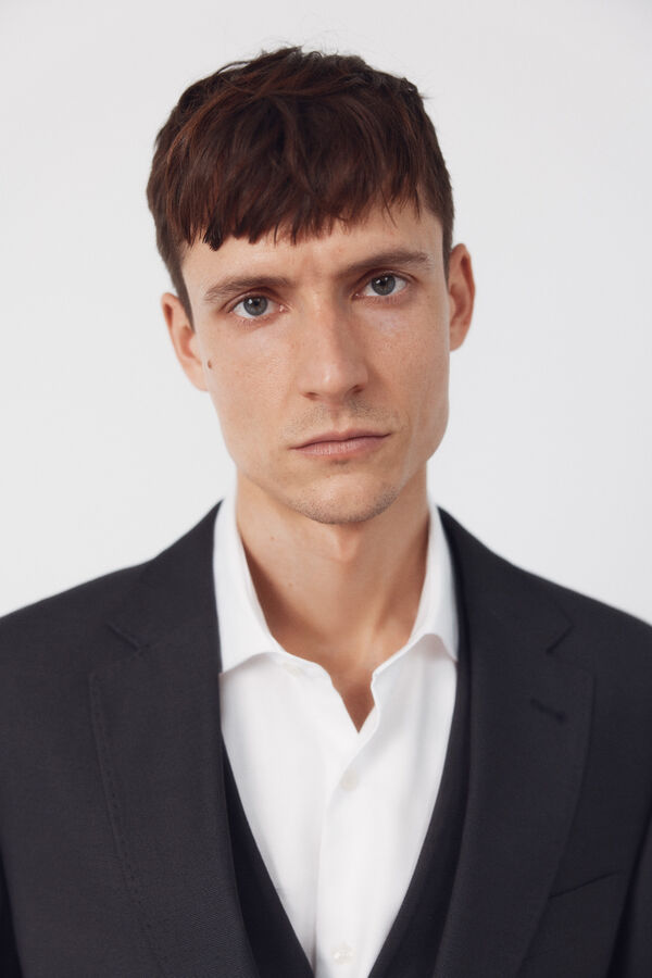 Cortefiel Americana traje estructura Serie XXI Gris oscuro