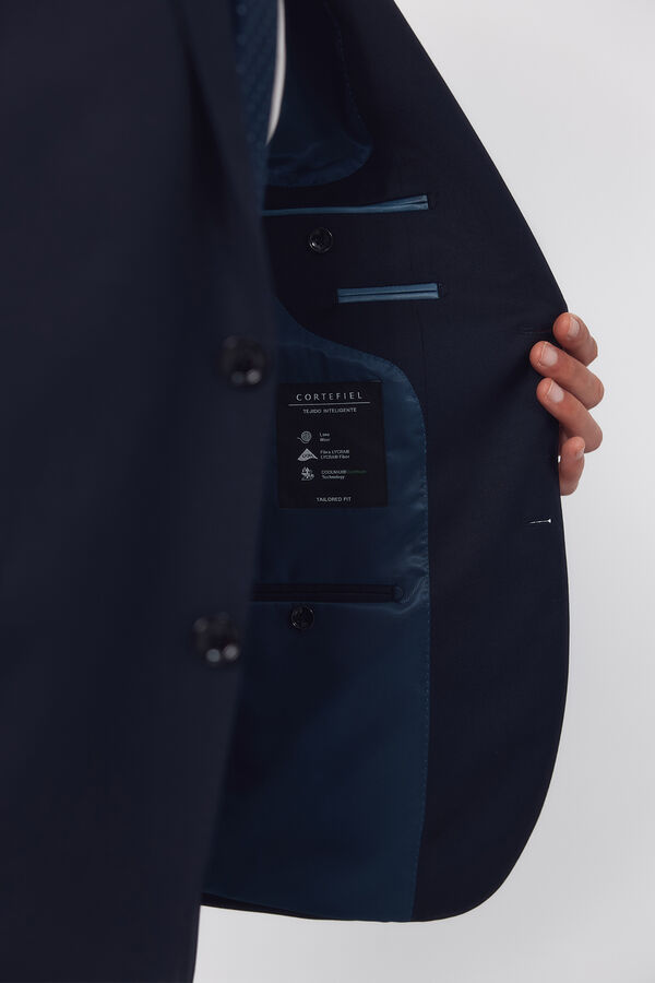 Cortefiel Americana traje lisa coolmax&reg; Azul marino