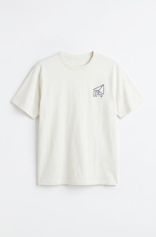OOTO Camiseta avi&oacute;n peque&ntilde;o Marfil