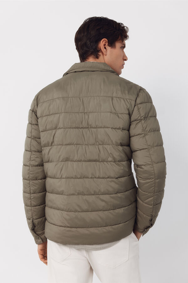 Cortefiel Sobrecamisa acolchada ultralight Kaki