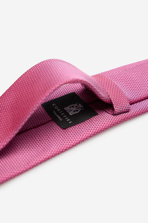 Cortefiel Corbata seda natural Fucsia
