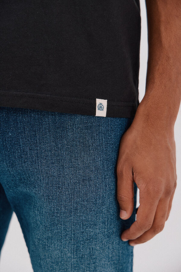 Cortefiel Playera b&aacute;sica Negro