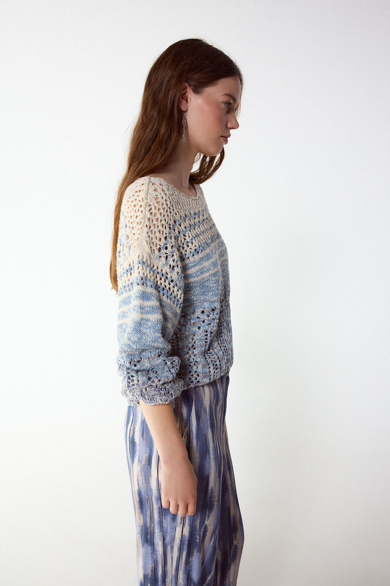 Slowlove Su&eacute;ter de punto con efecto degradado