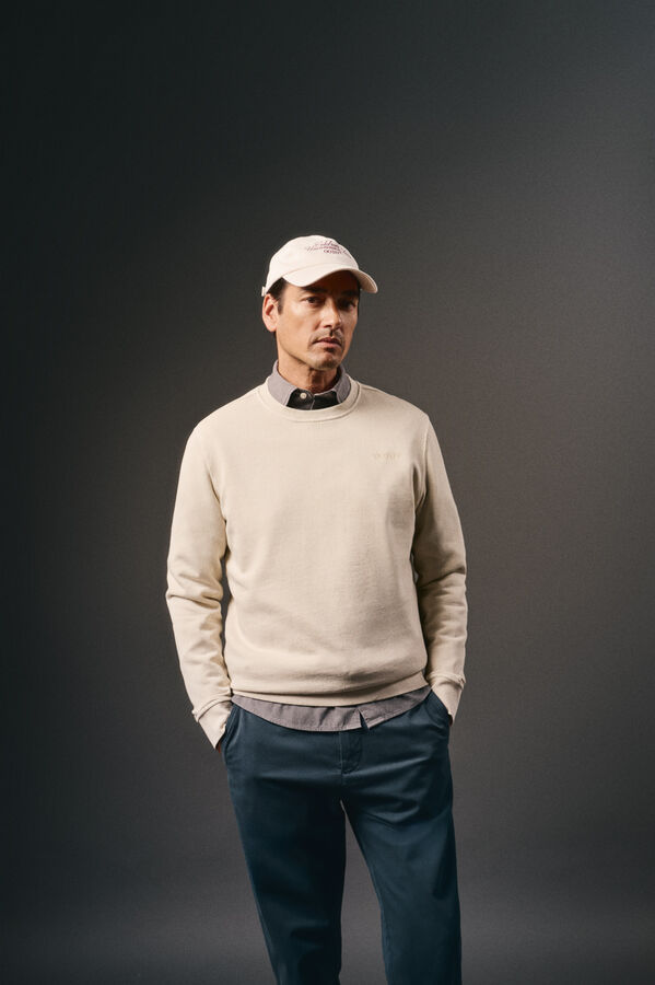 OOTO Sudadera b&aacute;sica Beige