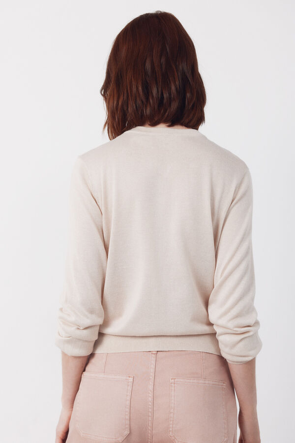 Cortefiel C&aacute;rdigan de tejido Beige