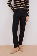 Cortefiel Jeans rectos Negro