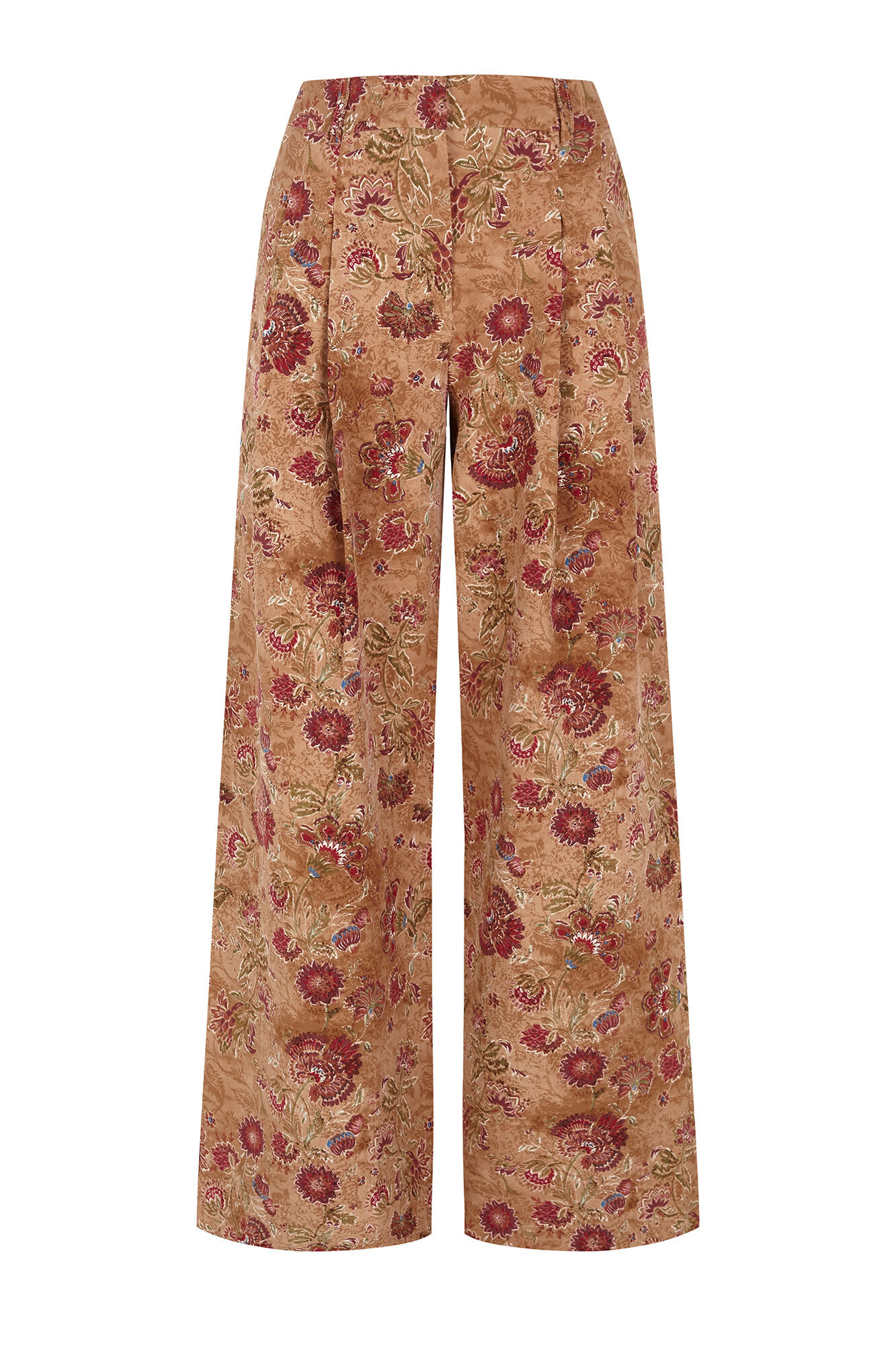 Slowlove Pantal&oacute;n de pinzas estampado