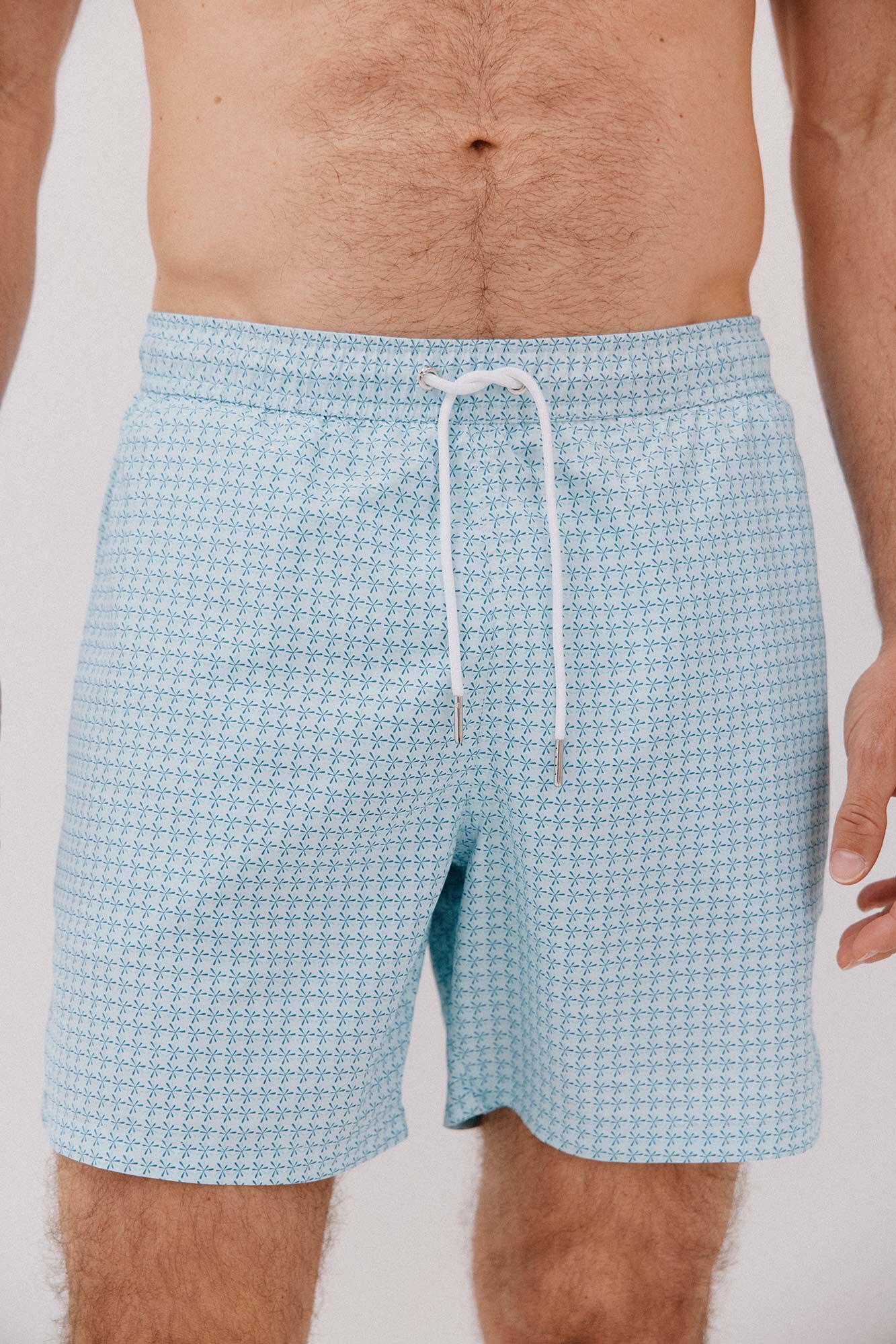 Cortefiel Ba&ntilde;ador estampado geom&eacute;trico aspas