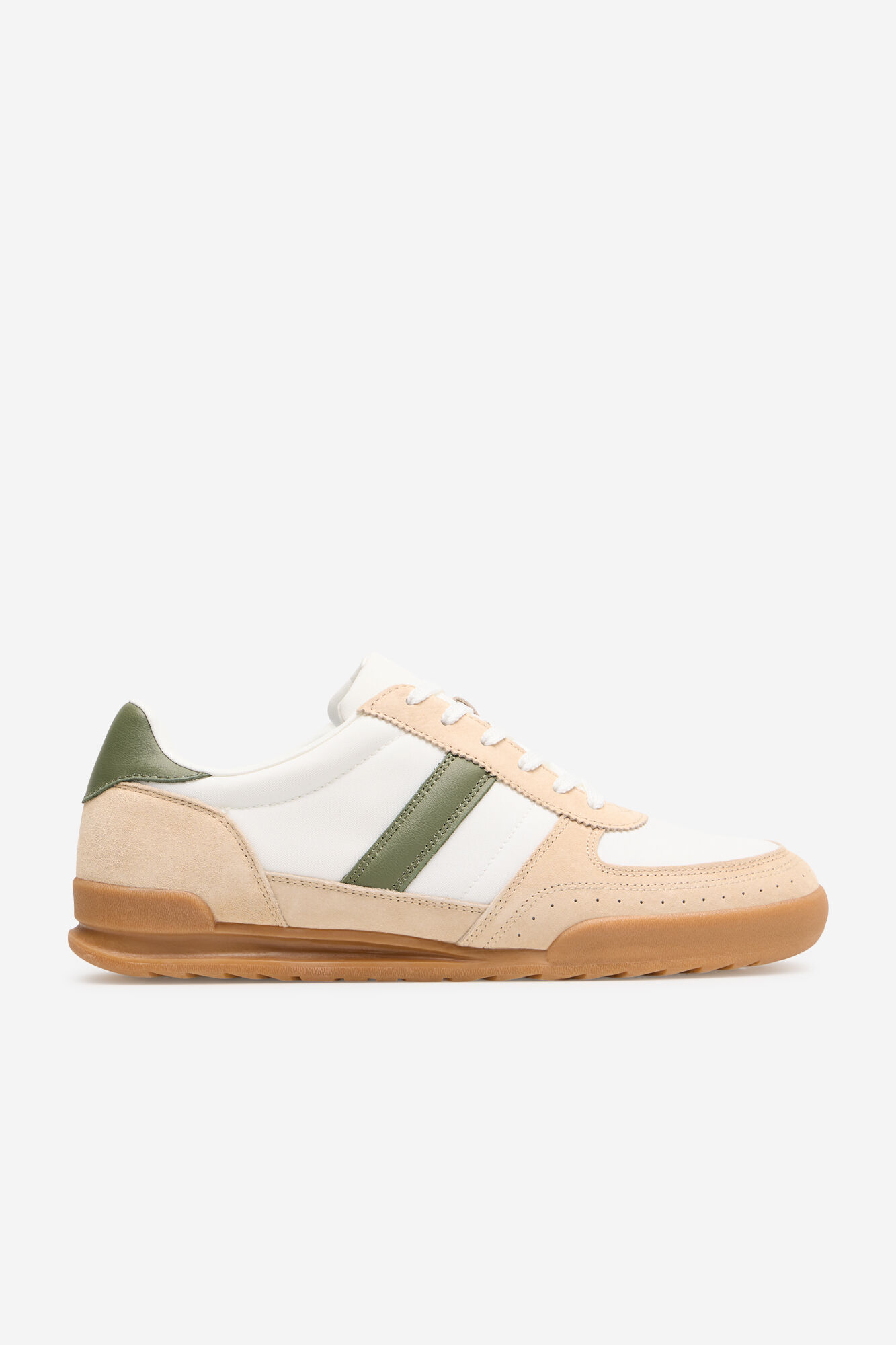 Cortefiel Zapatilla piel y textil