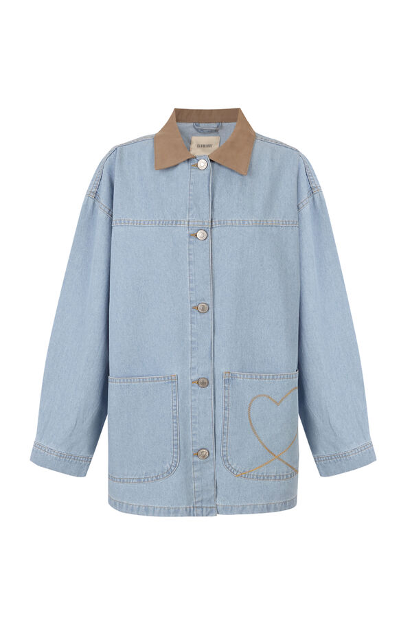 Slowlove Chamarra de mezclilla barn Azul