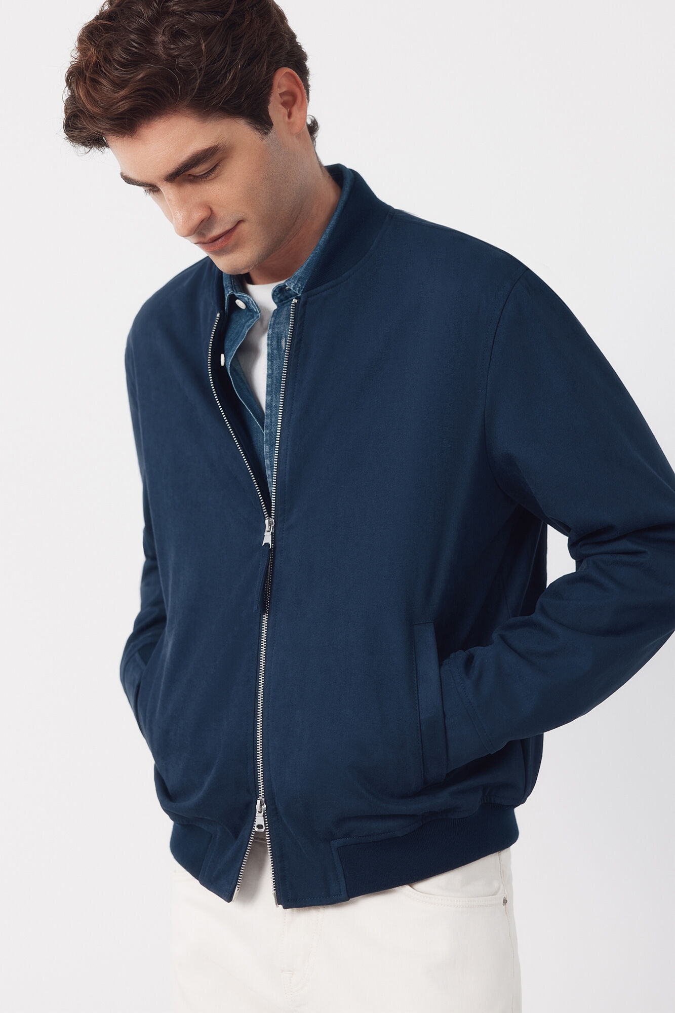 Cortefiel Cazadora bomber efecto ante