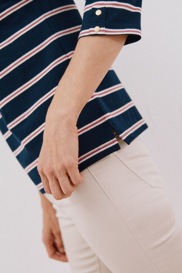 Cortefiel Playera de algod&oacute;n Multicolor