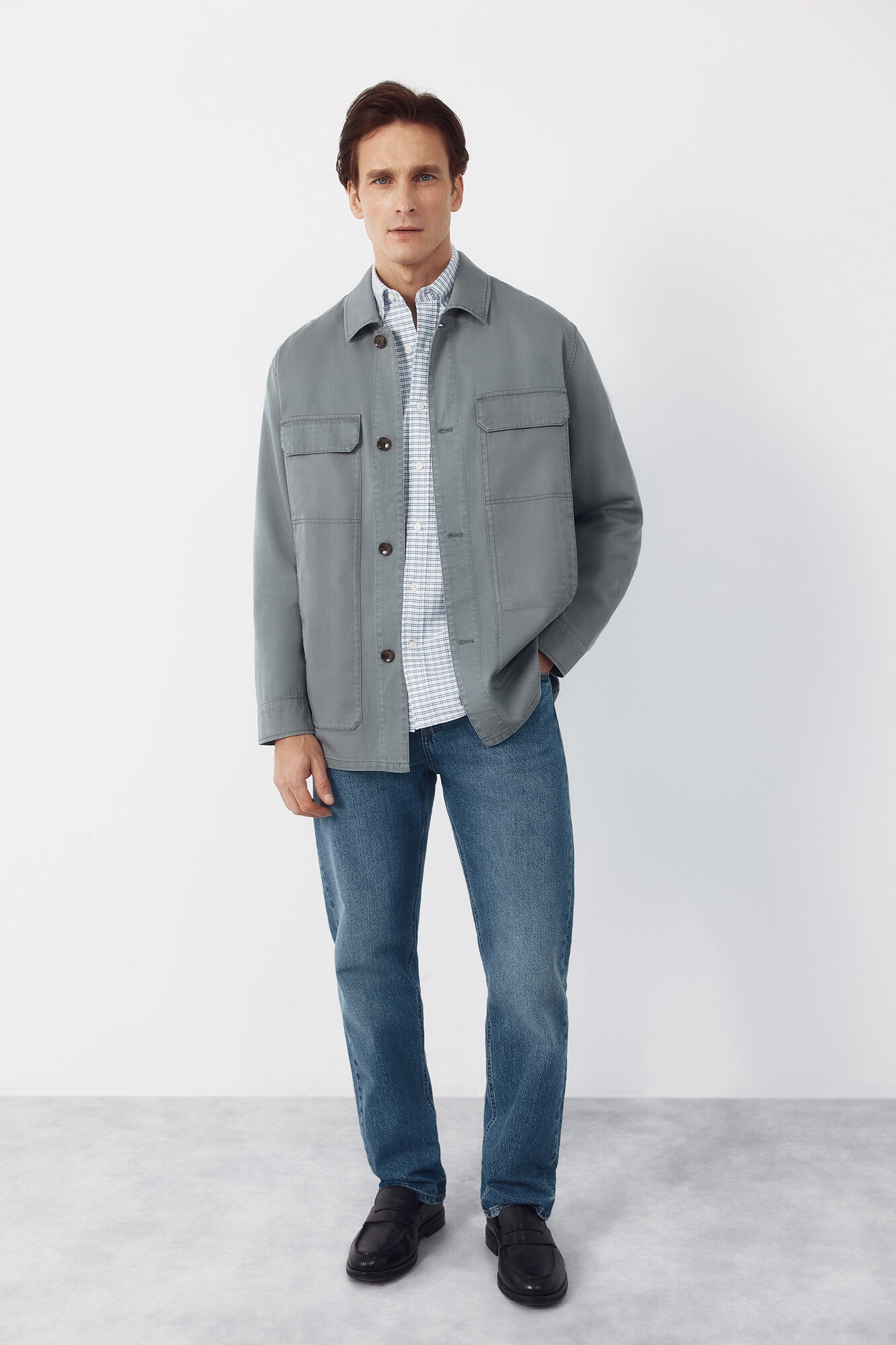 Cortefiel Sobrecamisa lisaTencel