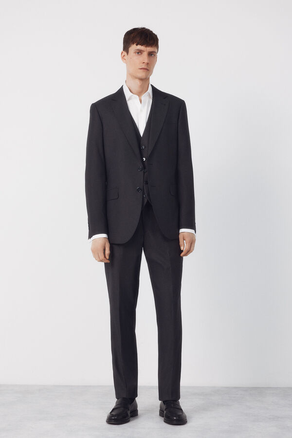 Cortefiel Americana traje estructura Serie XXI Gris oscuro