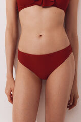 Cortefiel Panty de bikini de cobertura cl&aacute;sica Rojo