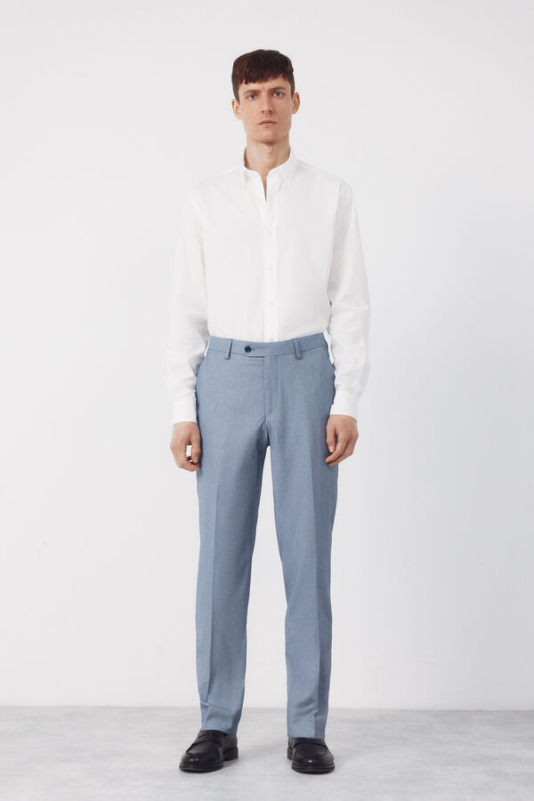 Cortefiel Pantal&oacute;n traje serreta Serie XXI azul Azul