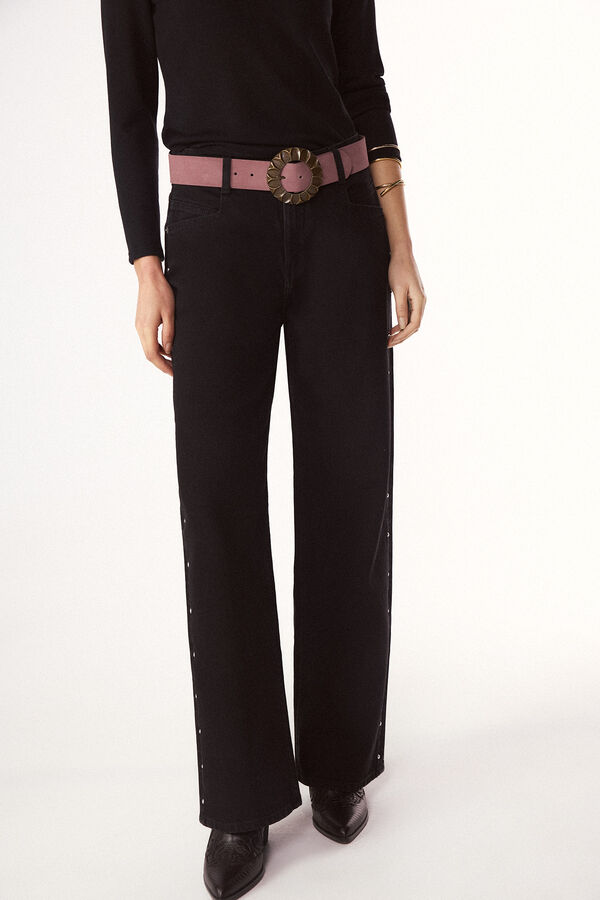 Slowlove Jeans con tachas Negro