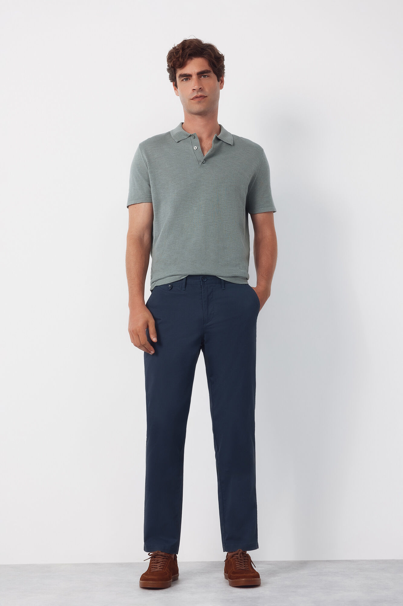 Cortefiel Pantal&oacute;n chino print slim