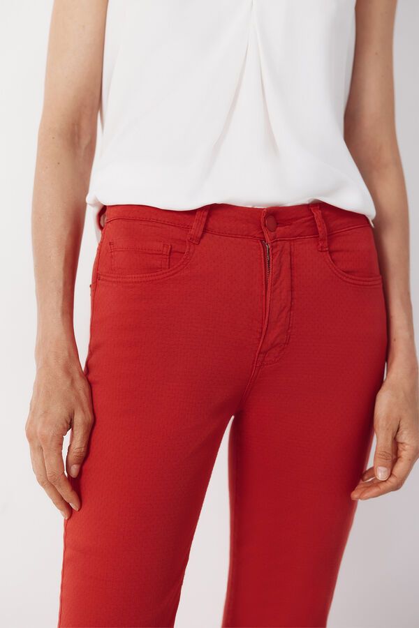 Cortefiel Jeans sensational jacquard Rojo