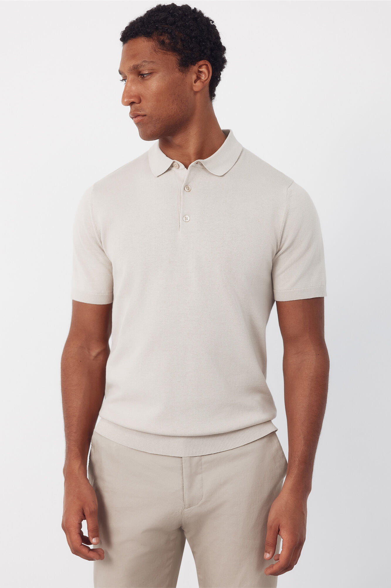 Cortefiel Jersey polo b&aacute;sico manga corta