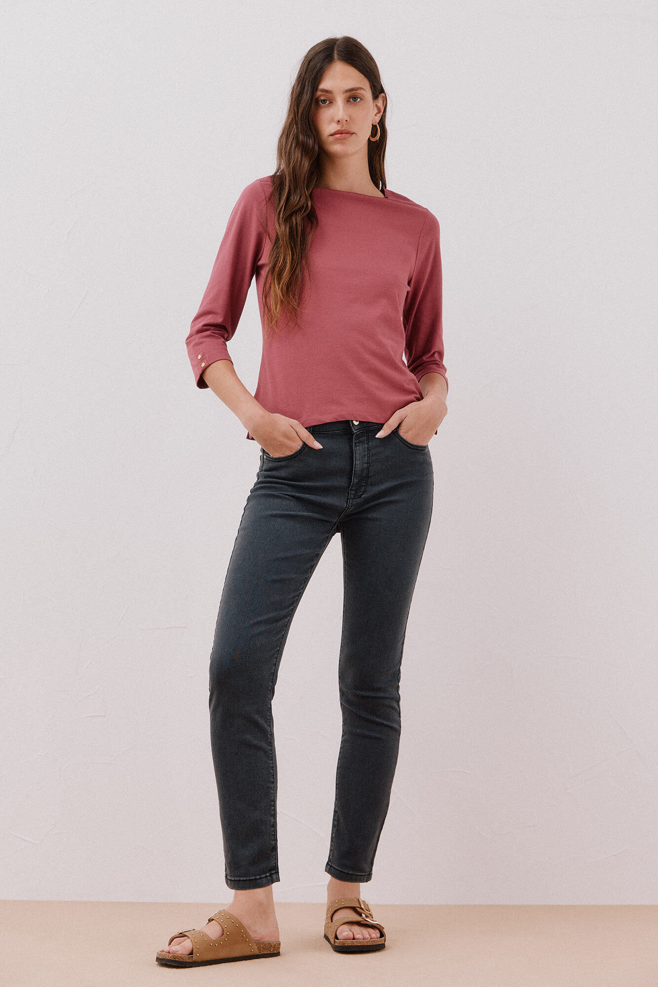 Cortefiel Playera de algod&oacute;n