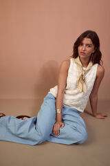 Slowlove Jeans Chambr&eacute; Azul